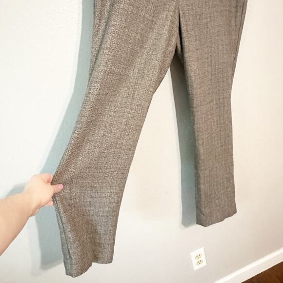 Talbots Wool Blend Italian Woven Gray Brown Pants Women's Size 16 Petite - Picture 3 of 15